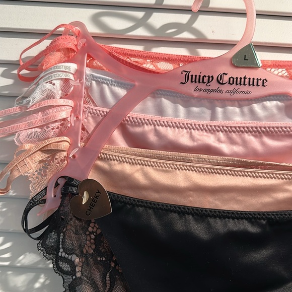 NWT Juicy Couture (5) Pack Lacy String Bikini Panties. - Picture 3 of 5